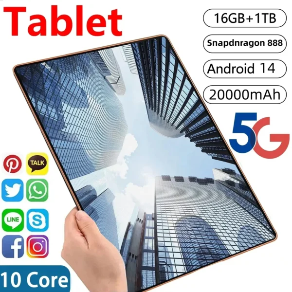Tablet Android 14 Pad 15 Pro 22GB + 2TB WIFI HD 4K Mi Tab - Image 2