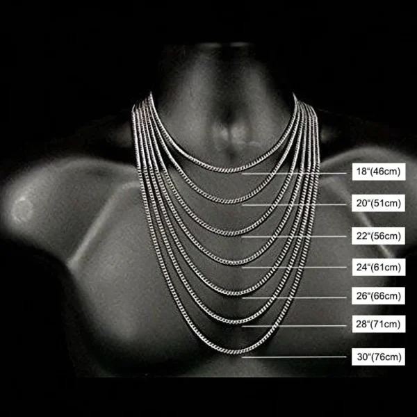 Vnox Men's Cuban Link Chain Necklace Stainless Steel Black Gold Color Male Choker colar Jewelry Gifts for Him - Image 6
