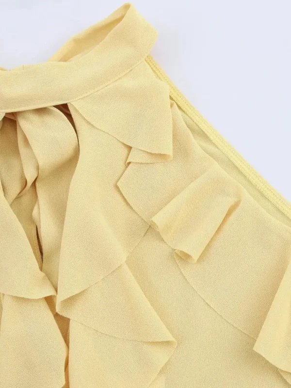 Womens Vintage Translucent Layered Sleeveless - Image 4
