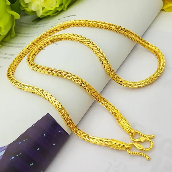 24K gold necklace keel necklace - Image 2