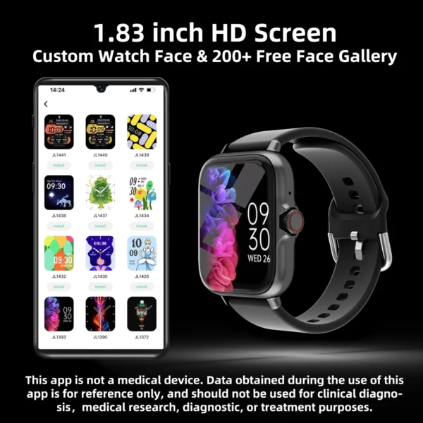 Waterproof Smart Watch  For iPhone Android