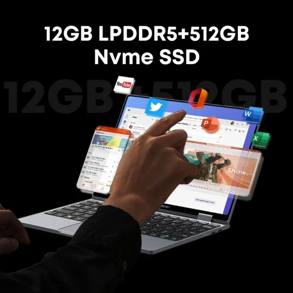 MiniBook X Laptop Tablet 2 In 1 Intel N150  Windows 11 Notebook 1200*1920 - Image 3