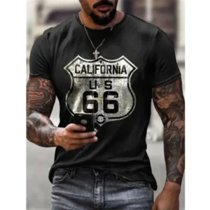 T-shirt 3D printed American plus-size hip-hop personality
