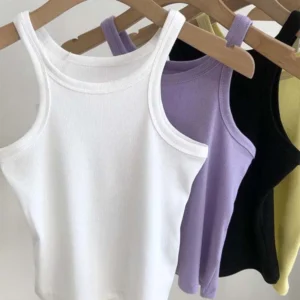 Female Women Summer Camisole Camis Black White Sport Clothes For Women