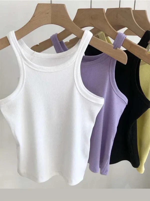 Female Women Summer Camisole Camis Black White Sport Clothes For Women