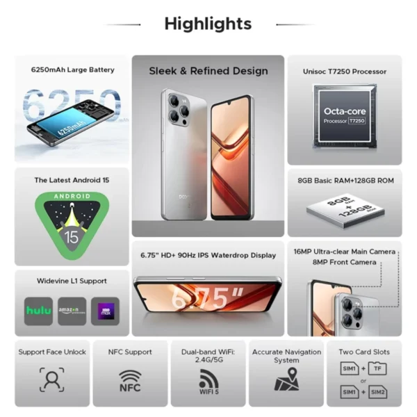 Smartphone Global Version 8GB RAM 128GB ROM - Image 2