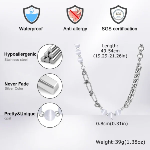 Necklaces,Stainless Steel ,Fashion Trend Ins Jewelry - Image 4