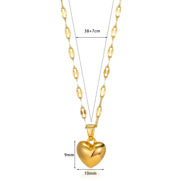 Women  Luxury Love Pendant Necklace Jewelry - Image 6