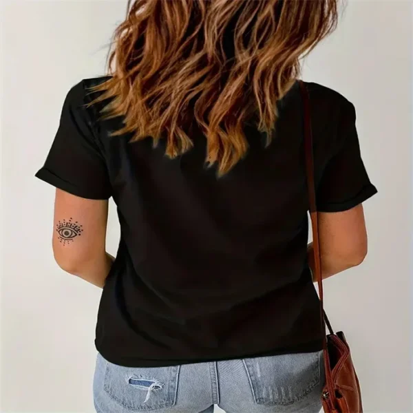 T-Shirt Women's Fashion Polyester Fiber Top Selling Cross-Border Item - Image 2