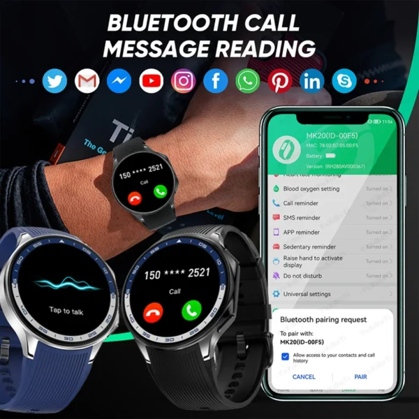 Watch X Smart Watch 4G Memory Music Video Bluetooth Call IP68 Waterproof - Image 6