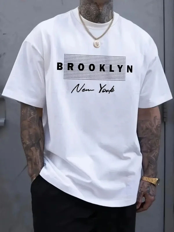 men's T-shirt is a 3D digital printed polyester fiber comfortable,