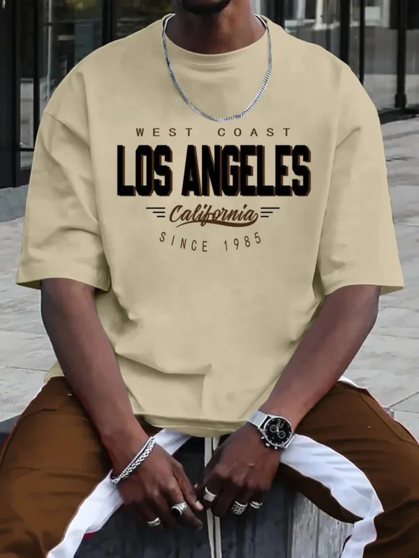 men's T-shirt is made of polyester fiber, which is comfortable,