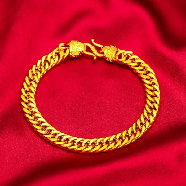 24K gold AU999 boss necklace for men's - Image 4