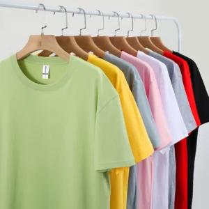 100% Cotton Solid Tshirts Men Woman Short Sleeve Fashion Brand