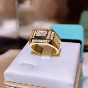 Fashion 14K Gold Plated Rings for Men Women