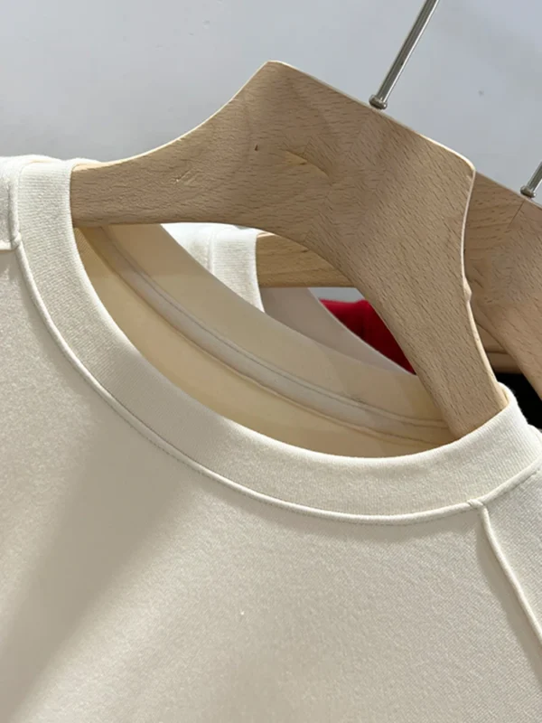 Summer white T-shirt Cotton female short-sleeved - Image 6