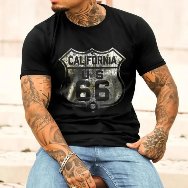 T-shirt 3D printed American plus-size hip-hop personality - Image 3