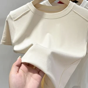 Summer white T-shirt Cotton female short-sleeved