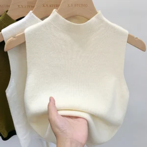 Summer Fall Slim Sweater Short Sleeveless