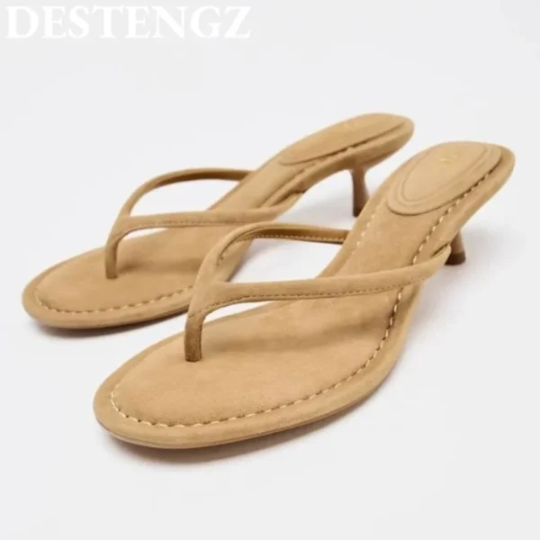 Women High Heels Sandals Summer Slippers - Image 4