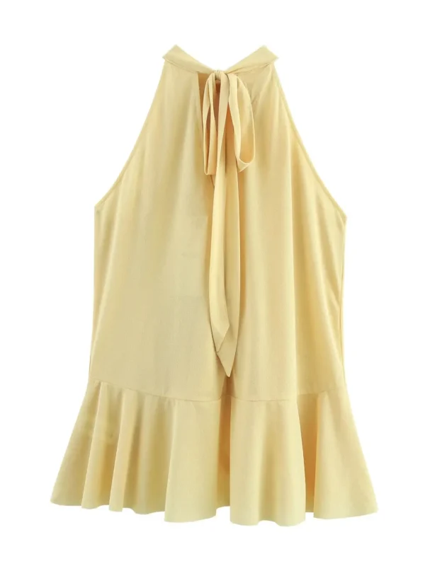 Womens Vintage Translucent Layered Sleeveless - Image 3
