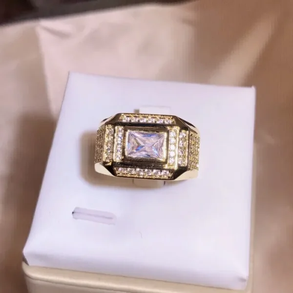 Fashion 14K Gold Plated Rings for Men Women - Image 4