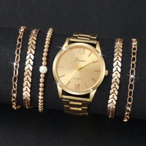 Women's Watch Fashion Gold Steel