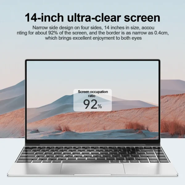 Laptop Intel Pentium N3700 16GB RAM 1024GB SSD Notebook 1920*1080 - Image 2