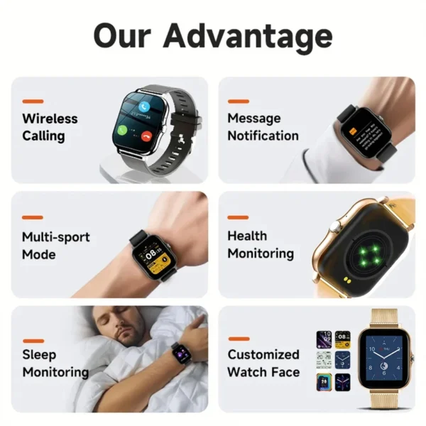 Bluetooth Call Smartwatch  Men Women For Android iOS 2025 - Image 2