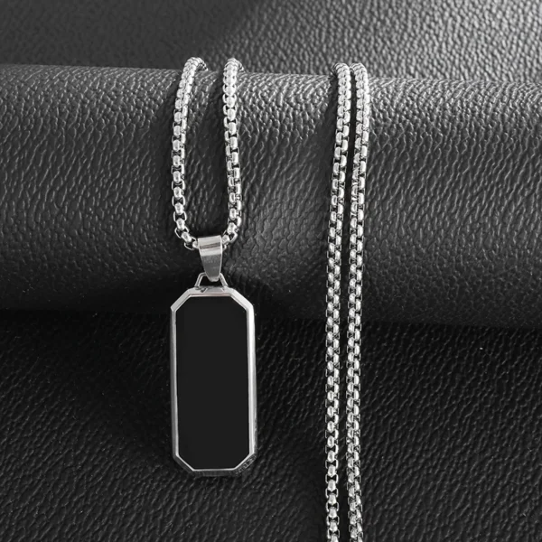 Stainless Steel Fashion  Necklace Men's and Women's  Jewelry - Image 2