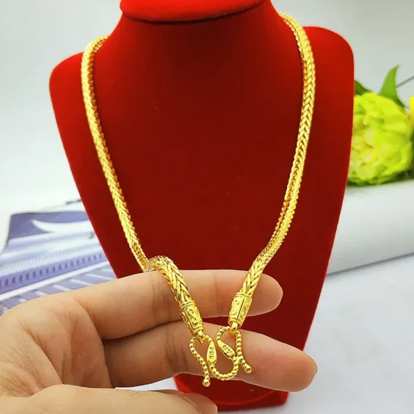24K gold necklace keel necklace - Image 3