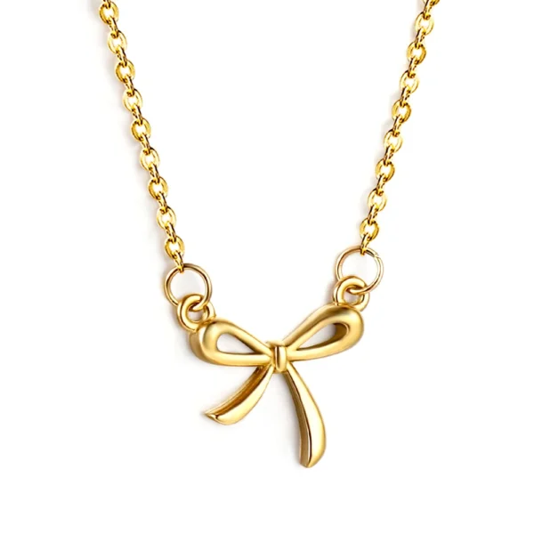 Necklace Stainless Steel Female Necklace Waterproof Layer - Image 4