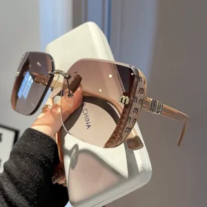 fashion trimmed sunglasses half frame high quality trend