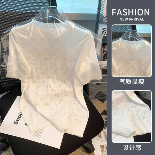 Summer Bottoming  T-Shirts Women - Image 5